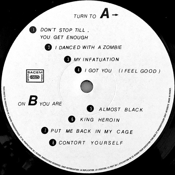 James Chance - Contortions - Live Aux Bains Douches | Invisible Records (SCOPA 10008) - 4