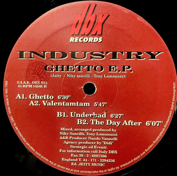 Industry - Ghetto EP | DBX Records (DBX 012)