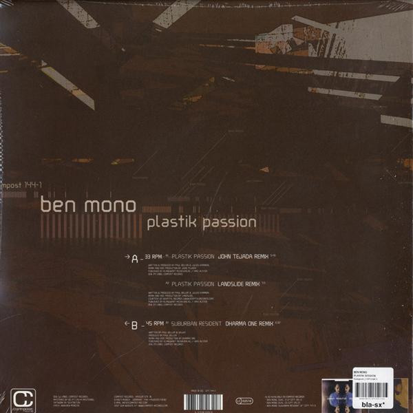 Ben Mono - Plastik Passion | Compost Records (COMPOST 144-1) - 2 Ben Mono - Plastik Passion | Compost Records (COMPOST 144-1) - 2