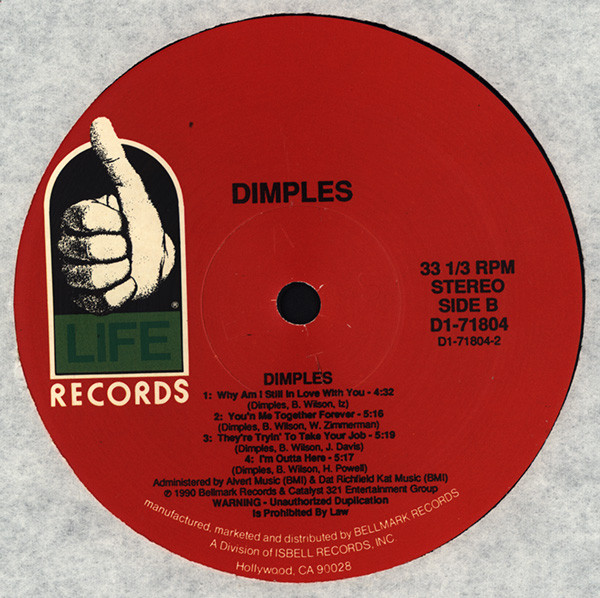 Dimples - Dimples | Life Records (D1-71804) - 4 Dimples - Dimples | Life Records (D1-71804) - 4