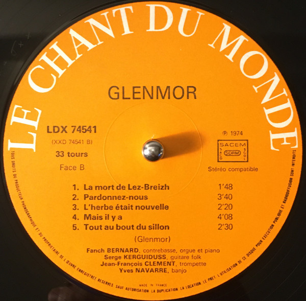 Glenmor - Ouvrez Les Portes De La Nuit | Le Chant Du Monde (LDX 74541) - 4 Glenmor - Ouvrez Les Portes De La Nuit | Le Chant Du Monde (LDX 74541) - 4