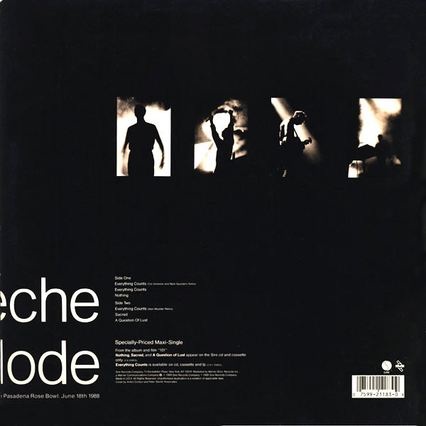 Depeche Mode - Everything Counts, Nothing, Sacred, A Question Of Lust | Sire (0-21183) - 2