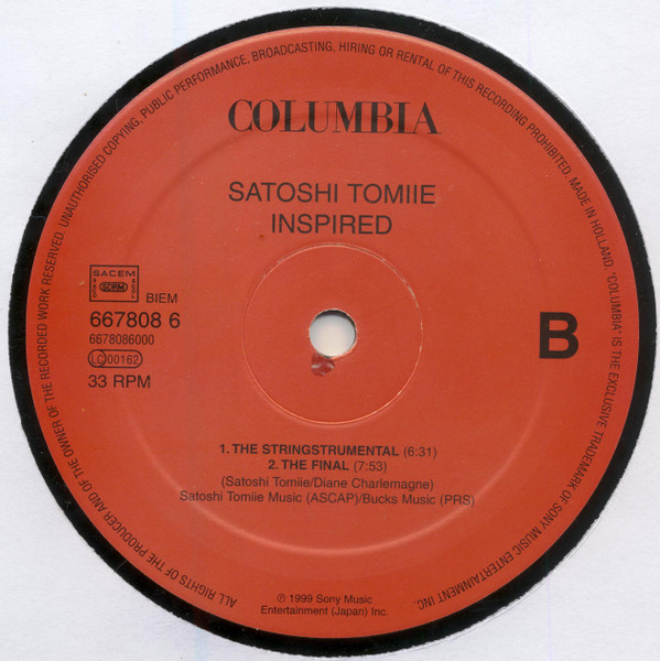 Satoshi Tomiie Feat. Diane Charlemagne - Inspired | Columbia (667808 6) - 6 Satoshi Tomiie Feat. Diane Charlemagne - Inspired | Columbia (667808 6) - 6