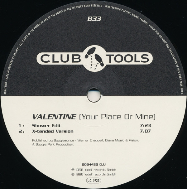 Dave Valentine - Your Place Or Mine | Club Tools (006443-0 CLU) - 3