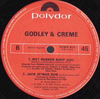 Godley & Creme - Snack Attack | Polydor (POSPX 875) - 3