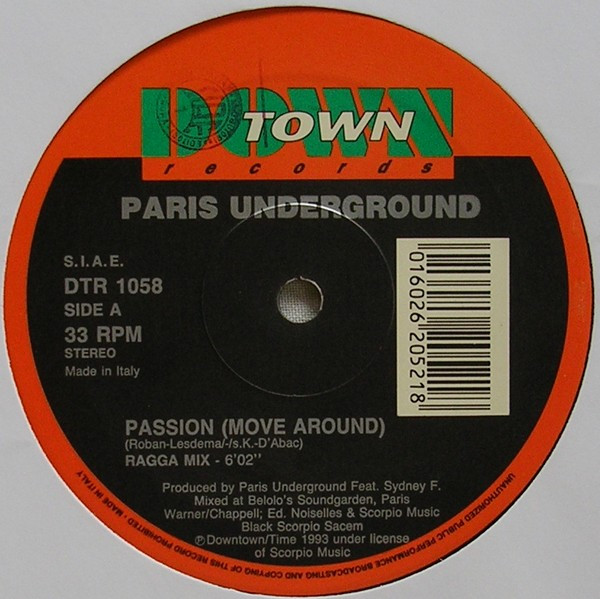 Paris Underground - Passion (Move Around) | Downtown (DTR 1058) - 2 Paris Underground - Passion (Move Around) | Downtown (DTR 1058) - 2