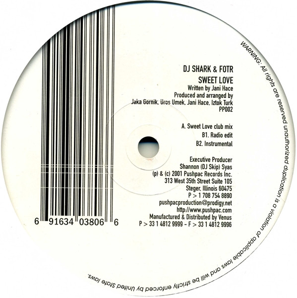 DJ Shark & Fotr - Sweet Love | Pushpac Production (PP002) - main DJ Shark & Fotr - Sweet Love | Pushpac Production (PP002) - main