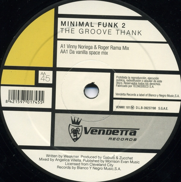 Minimal Funk - The Groovy Thang | Vendetta Records (VENMX 181) - 2 Minimal Funk - The Groovy Thang | Vendetta Records (VENMX 181) - 2