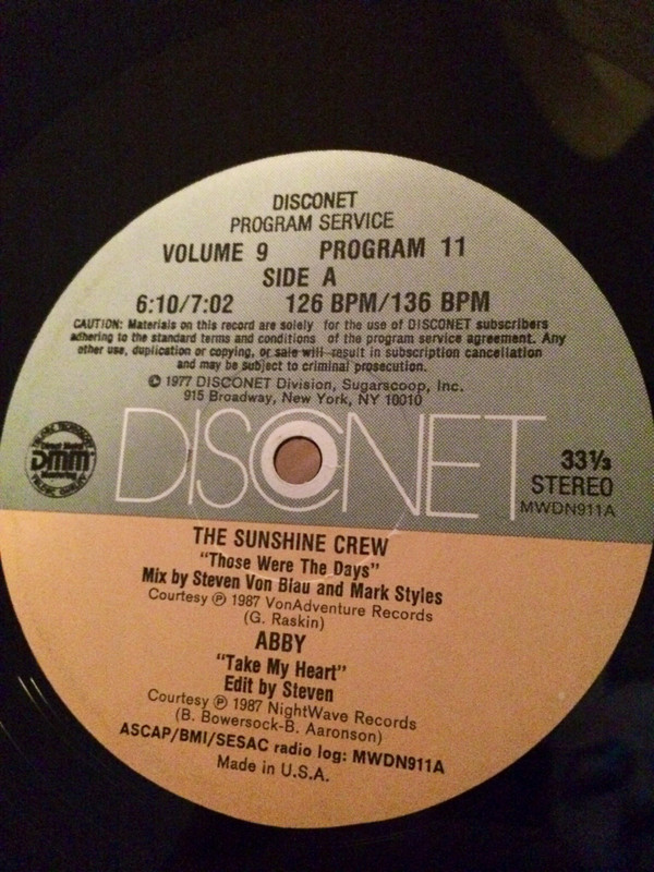 Various - Volume 9 Program 11 | Disconet Program Service (MWDN 911) - main Various - Volume 9 Program 11 | Disconet Program Service (MWDN 911) - main