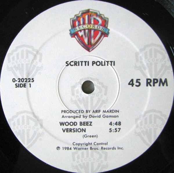 Scritti Politti - Wood Beez / Absolute | Warner Bros. Records (0-20225) - 3 Scritti Politti - Wood Beez / Absolute | Warner Bros. Records (0-20225) - 3