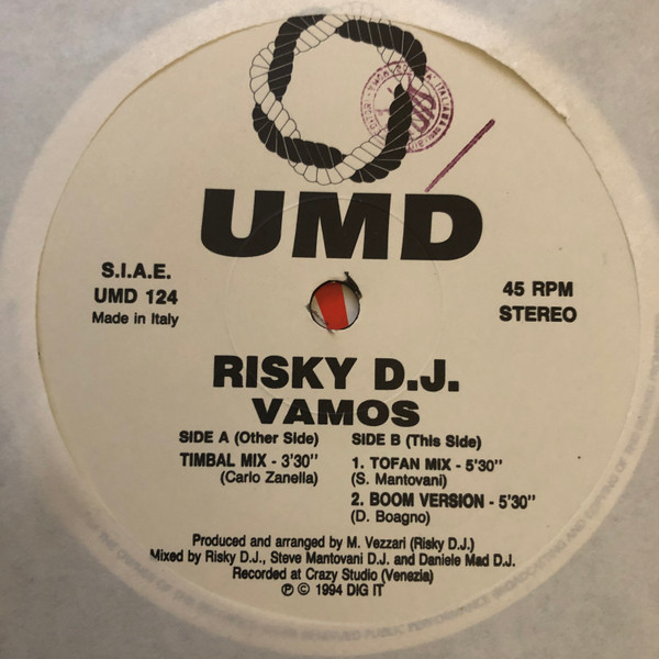 Risky D.J. - Vamos | Underground Music Department (UMD) (UMD 124) - 3 Risky D.J. - Vamos | Underground Music Department (UMD) (UMD 124) - 3