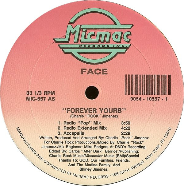Face - Forever Yours | Micmac Records, Inc. (MIC 557) - main
