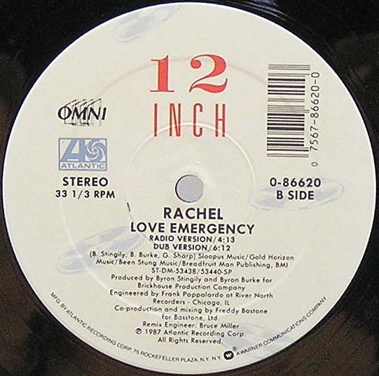Rachel - Love Emergency | Atlantic (0-86620) - 2