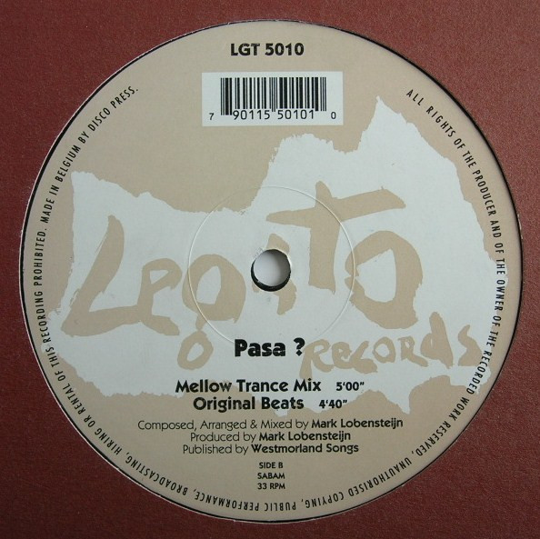Pleasant Chemistry - Pasa? | Legato Records (LGT 5010) - 2 Pleasant Chemistry - Pasa? | Legato Records (LGT 5010) - 2