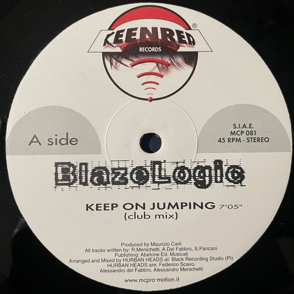 Blaze Logic - Keep On Jumping | Keenred Records (MCP 081) - main