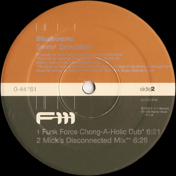 Shaboom - Sweet Sensation | F-111 Records (0-44761) - 2 Shaboom - Sweet Sensation | F-111 Records (0-44761) - 2