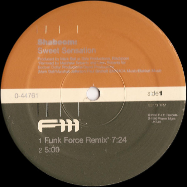 Shaboom - Sweet Sensation | F-111 Records (0-44761) - main Shaboom - Sweet Sensation | F-111 Records (0-44761) - main