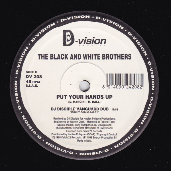 Black & White Brothers - Put Your Hands Up | D:vision Records (DV 208) - 4 Black & White Brothers - Put Your Hands Up | D:vision Records (DV 208) - 4