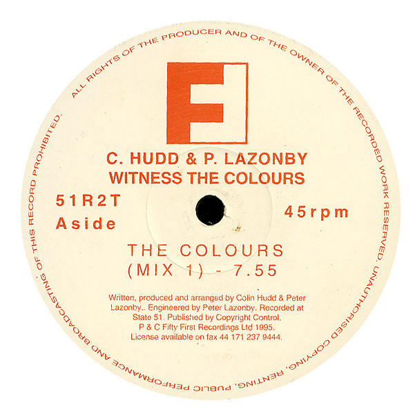 Colin Hudd & Pete Lazonby - Witness The Colours | Fifty First Recordings (51R2T)