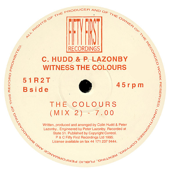 Colin Hudd & Pete Lazonby - Witness The Colours | Fifty First Recordings (51R2T) - 2 Colin Hudd & Pete Lazonby - Witness The Colours | Fifty First Recordings (51R2T) - 2