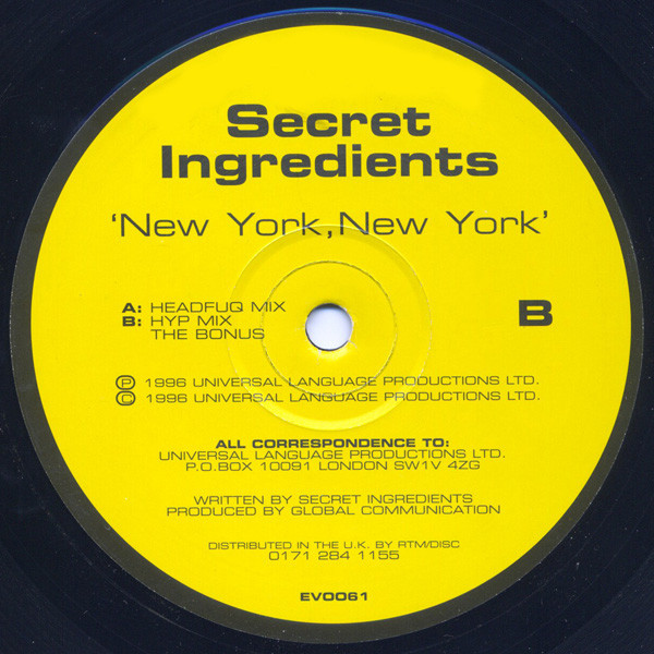 Secret Ingredients - New York, New York | Evolution (EVO061) - main