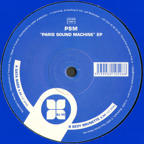 PSM - Paris Sound Machine EP | Black Jack (BLACKJACK 26) - 3 PSM - Paris Sound Machine EP | Black Jack (BLACKJACK 26) - 3