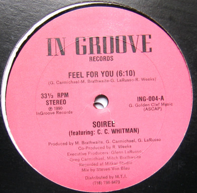 Soiree Featuring C. C. Whitman - Feel For You | In Groove Records (ING-004) - main