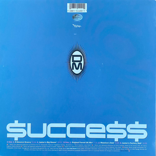 Dannii - Success | Savage Records (SAV12 54400, SAV12-54400) - 2