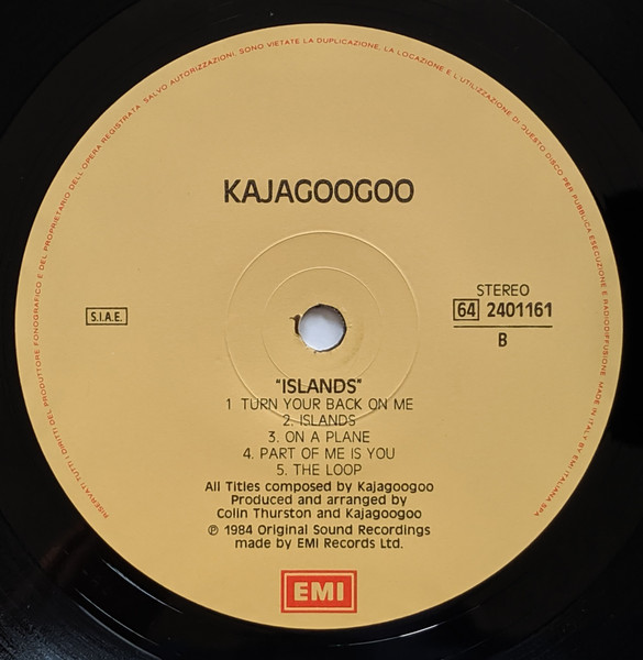 Kajagoogoo - Islands | EMI (64 240 1161) - 4