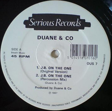 Duane & Co. - J.B. On The One | Serious Records (OUS 7) - main