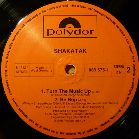 Shakatak - Turn The Music Up | Polydor (889 575-1) - 4