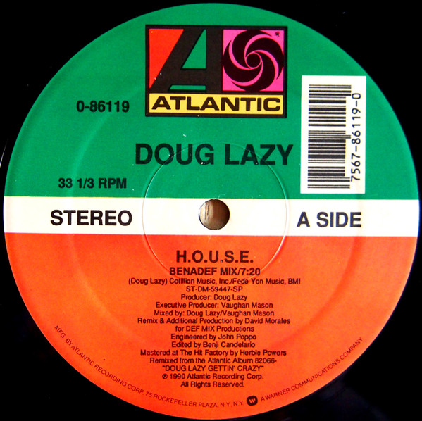 Doug Lazy - H.O.U.S.E. | Atlantic (0-86119) - main