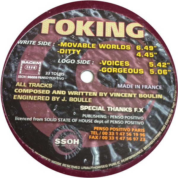 Toking - Movable Words | SSOH (SSOH 96009) - main