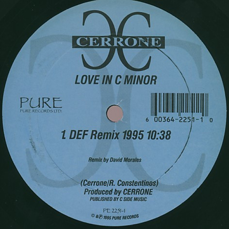 Cerrone - Love In C Minor | Pure Records (PE 2251-1) - main Cerrone - Love In C Minor | Pure Records (PE 2251-1) - main