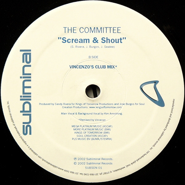 Richard F. / The Committee - Cookie Dough Dynamo / Scream & Shout | Subliminal Subsonic (SUBSON01) - 4 Richard F. / The Committee - Cookie Dough Dynamo / Scream & Shout | Subliminal Subsonic (SUBSON01) - 4