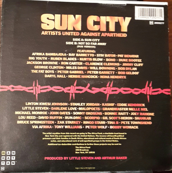 Artists United Against Apartheid - Sun City | Manhattan Records (06-2009277) - 2