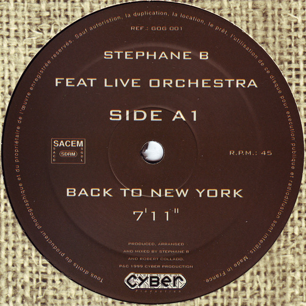 Stéphane Bonan Feat Live Orchestra - Back To New York | Grain Of Groove (GOG 001) - main Stéphane Bonan Feat Live Orchestra - Back To New York | Grain Of Groove (GOG 001) - main