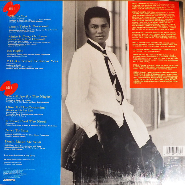 Jermaine Jackson - Don't Take It Personal | Arista (210 230) - 2