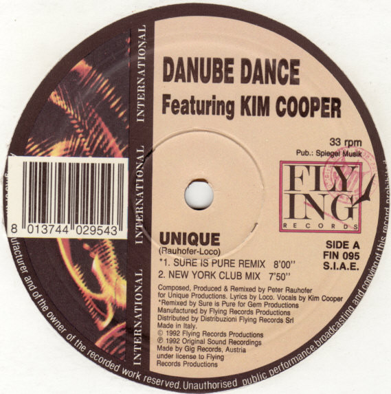 Danube Dance Featuring Kim Cooper - Unique | Flying International (FIN 095) - main Danube Dance Featuring Kim Cooper - Unique | Flying International (FIN 095) - main