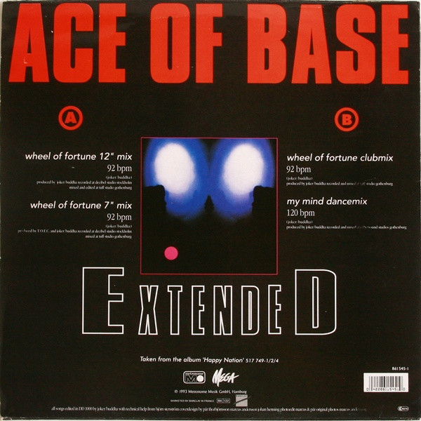 Ace Of Base - Wheel Of Fortune | Metronome (861 545-1) - 2 Ace Of Base - Wheel Of Fortune | Metronome (861 545-1) - 2