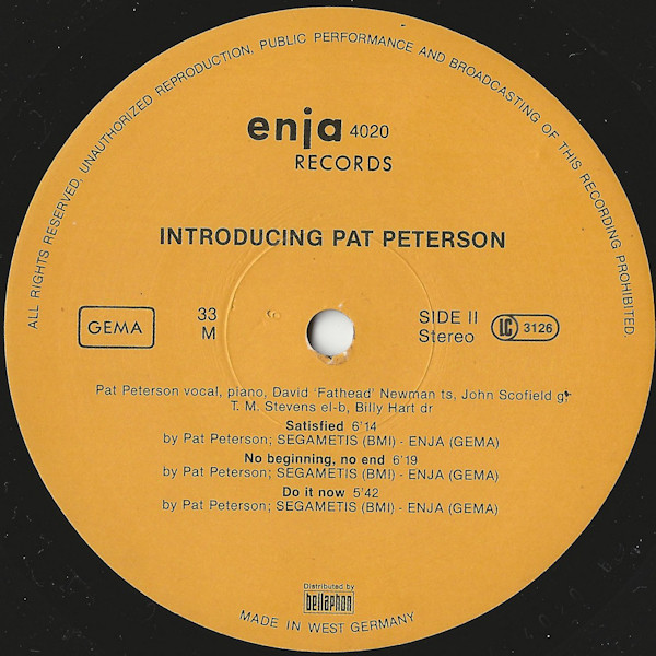Introducing Pat Peterson