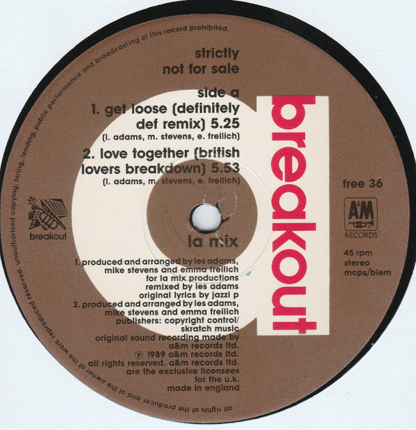 L.A. Mix - On The Side | A&M Records (amla 9009) - 9 L.A. Mix - On The Side | A&M Records (amla 9009) - 9