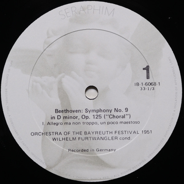 Wilhelm Furtwängler At The Bayreuth Festival 1951 Beethoven: Symphony No. 9 In D Minor ("Choral")