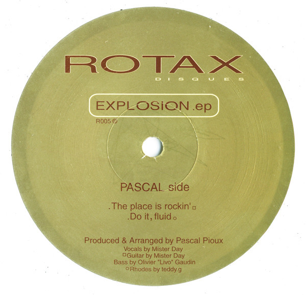 Teddy G / Pascal Rioux - Explosion EP | Rotax (R005) - 2
