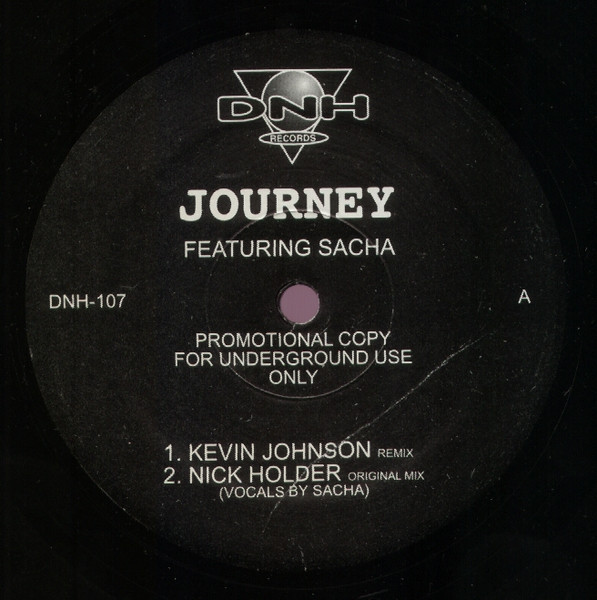 Nick Holder Featuring Sacha - Journey | DNH Records (DNH-107)