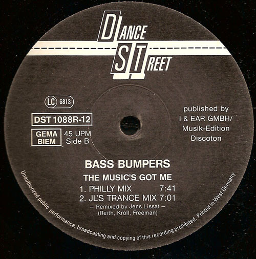 Bass Bumpers - The Music's Got Me (Remixes) | Dance Street (DST 1088R-12) - 3 Bass Bumpers - The Music's Got Me (Remixes) | Dance Street (DST 1088R-12) - 3