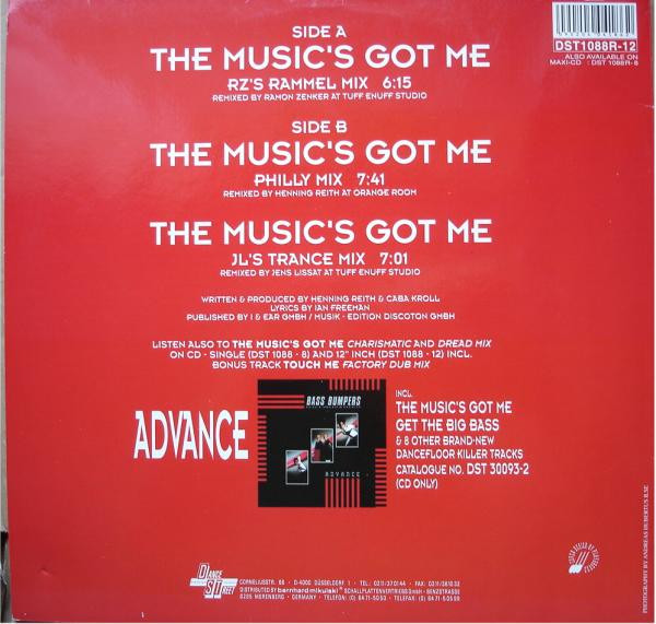 Bass Bumpers - The Music's Got Me (Remixes) | Dance Street (DST 1088R-12) - 4 Bass Bumpers - The Music's Got Me (Remixes) | Dance Street (DST 1088R-12) - 4