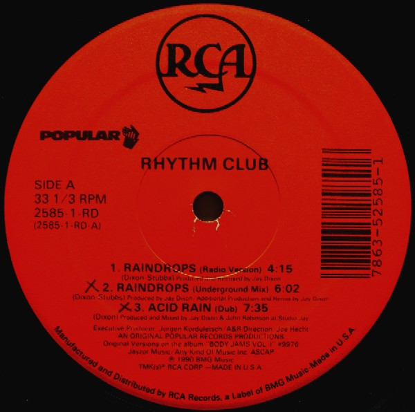 Rhythm Club - Raindrops | RCA (2585-1-RD) - main Rhythm Club - Raindrops | RCA (2585-1-RD) - main