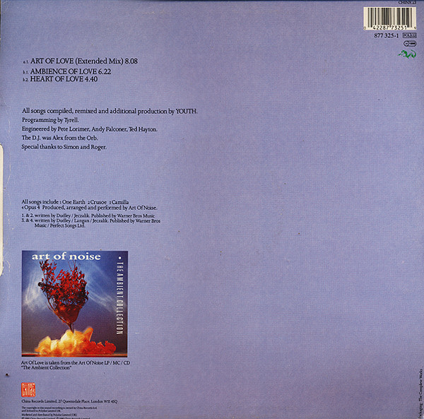 The Art Of Noise - Art Of Love | China Records (CHINX 23) - 2