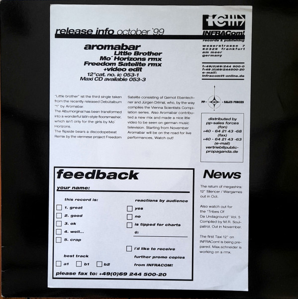 Aromabar - Little Brother | INFRACom! (IC 053-1) - 2